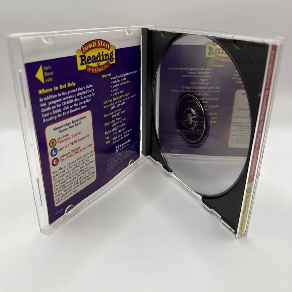 Jump Start Reading for First Graders CD-Rom Ages 5-7 Knowledge Adventure 1st W1 - Picture 4 of 4